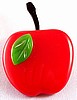 SZ62 Shultz red bakelite apple pin